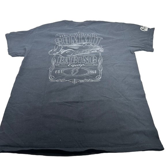 Summit Racing Equipment Men's Size Unknown Tee Shirt Black Preowned - Picture 2 of 11